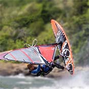 Step 7 instruction for Switch Stance Kono (jibe entry)