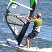 Step 8 instruction for Backwinded Jibe